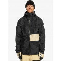 Quiksilver S Carlson Stretch Quest Jkt (Tie Dye True Black)